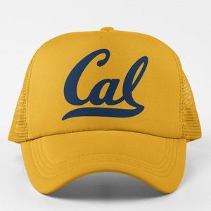 NEW UC Berkeley Cal Golden Bears Foam Trucker Mesh Snapback Hat GOLD YELLOW